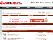 Tablet Screenshot of forum-seduction.artdeseduire.com